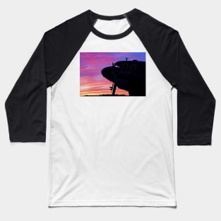 WWII C47 at Sunset Baseball T-Shirt